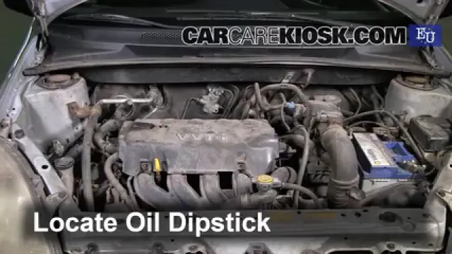 2003 Toyota Yaris 1.3L 4 Cyl. Oil Check Oil Level